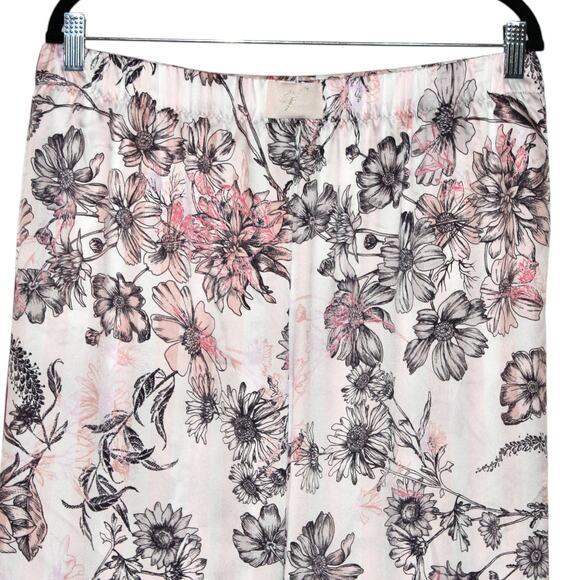 Victoria's Secret Satin PJ Pant Floral Pink Large NWT - Picture 4 of 6